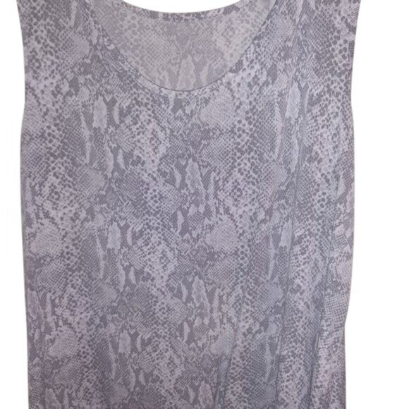 BOGO Terra & Sky Tank and Cardigan Grey Snakeskin Print Lightweight Set - Picture 2 of 3